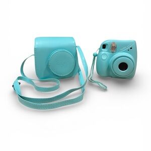 Instax Turquoise Mini 7+ with case
